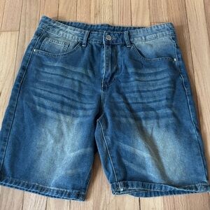 Men's Blue Denim Shorts